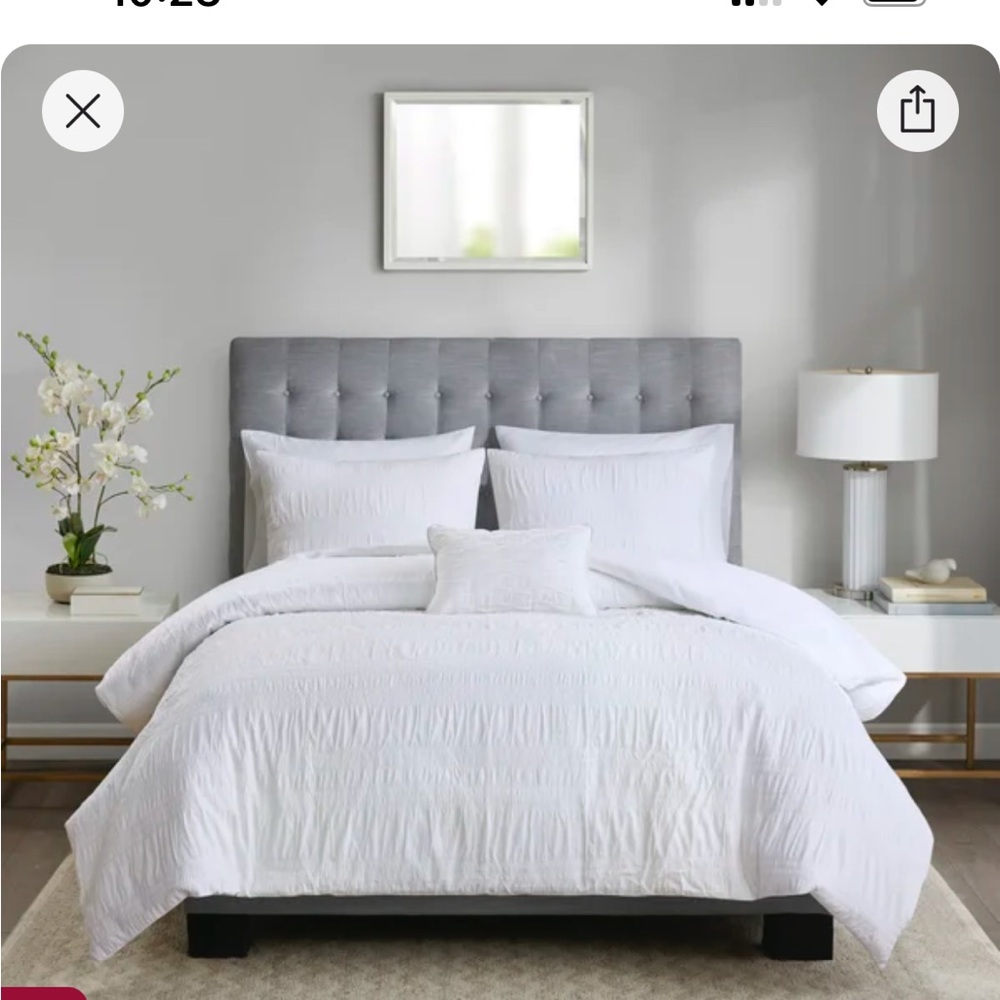 King size Madison Park cotton duvet cover